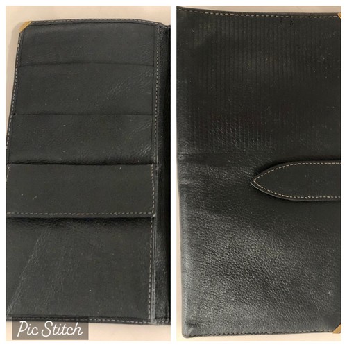 Vintage leder geldbörse - vintage,