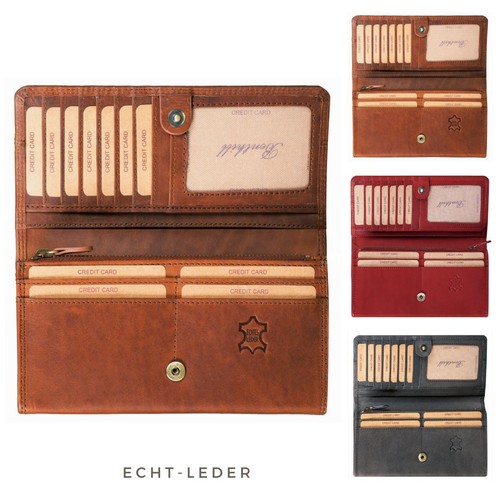 Geldbörse echt leder - leder, damen