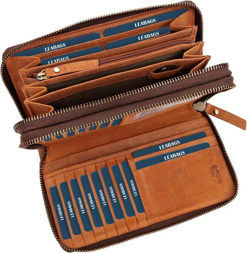 Leder geldbörse damen - leder,
