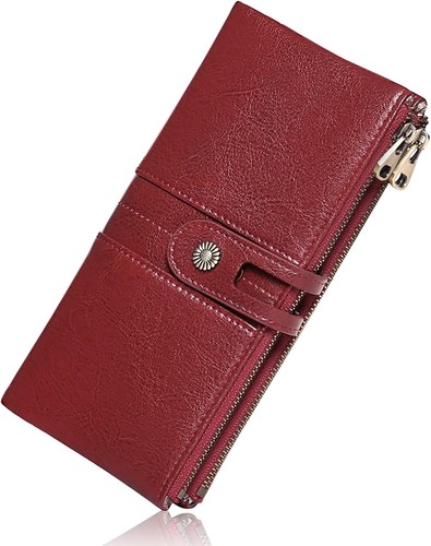 Vintage leder portemonnaie - vintage,