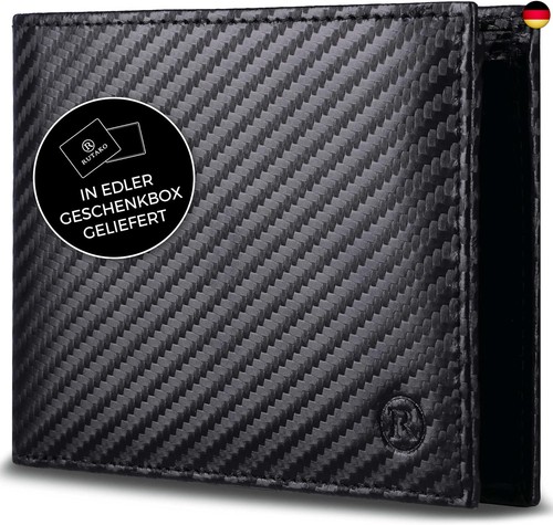 Leder geldbörse herren mit - leder,